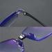 Clarkod Sapphire High Hardness Anti-Blue Glasses for Ages 55-59 | Progressive Lenses | Stylish Black Frame - Buy Online on GoSupps.com