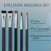 BLEGGEIT Eyeliner Brush Set - 5 Firm Flat Eye Liner Makeup Brushes for Precision Blending and Brow Definition - Buy Online on GoSupps.com