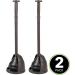 mDesign Hyde Collection Bronze Toilet Plunger Set with Compact Storage Holder - 2 Pack - Buy Online on GoSupps.com