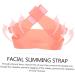 Angoily Silicone Beauty -lifting Artifact Chin Lift Strap Thin Belt Facial Firming Band V Line Belt Anti-aging Facial Silica Gel Pink Small Powder - Buy Online on GoSupps.com