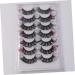 7 Pairs false eyelashes lash clusters with color colored lashes cluster lashes individual lashes fake eyelash eyelashes with color faux eyelashes artificial fiber extend halloween - Buy Online on GoSupps.com
