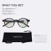 Zenottic Blue Light Blocking Glasses - Retro Round Frame for Men & Women - Anti-Dizzy Multiple Diopters Available - Buy Online on GoSupps.com