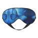 Blue Butterfly Print Ultra-Soft Light-Blocking Eye Mask for Optimal Comfort and Restful Sleep