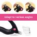 Acrylic Nail Clipper Nail Art Scissors U-Shaped Nail Scissors Nail Edge Trimmers False Nail Tip Scissors Black - Buy Online on GoSupps.com