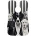 Striped Background Puppy Beard Bib Apron - Beard Hair Catcher for Men | Perfect Father's Day & Christmas Gifts for Dad & Husband - Buy Online on GoSupps.com