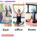 Resistance Bands for Strength Training - Exercise Therapy & Yoga - 4.9FT Multi-Strength Workout Bands in Blue Pink & Yellow - Buy Online on GoSupps.com