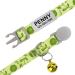 Tagme Personalized Cat Neck Band - Adjustable Safety Collar with Name & Phone - 2-Pack Green (18-28 cm) - Buy Online on GoSupps.com
