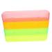 Coolhiya 4er-Box travel toothbrush case case plastic container pencil case plastic toothbrush holder case for travel toothbrush containers for toothbrushes dustproof toothbrush holder suitcase sky blue 21x5.5cm
