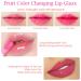 Fruity Color Changing Lip Gloss Set - Pink Magic Mood Lip Oil Tinted High-Shine Clear Lip Stain Balm - Longlasting & Hydrating - 6 Pcs - Buy Online on GoSupps.com