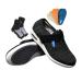 Plantar Fasciitis Shoes for Womens Women Fattening and Widening Breathable Adjustable Diabetic Shoes Comfortable House Indoor Outdoor Shoes for Mother Day Birthday Anniversary 12.5 Black Gray