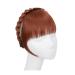 Bangs Hair Clip Synthetic Headband Bangs Extension Fake Hair Blunt Fringe With Long Sides for Women Natural Flase Black Brown Blonde Bang Bangs Clip in Hair(Color:130)