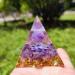 Orgonite Reiki Pyramid - Amethyst Chakra Healing Crystals for Meditation & Home Decor - International Shipping - Buy Online on GoSupps.com