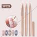 3x Nail Art Liner Brushes Nail Art Dotting Drawing Pen UV Gel Painting Rose Gold 3 Pieces - Buy Online on GoSupps.com