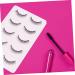 Angoily 5 Pairs Short Eyelash Faux Fake Eyelashes Glue False Lashes Hair Eyelashes 3d Synthetic Eyelashes Lash Cosmetics False Eyelashes Art Eyelashes Artificial Fiber Major Extend 6d - Buy Online on GoSupps.com