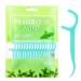 100 Pcs Dental Floss Dental Floss Picks Disposable Portable Floss Sticks Dental Floss Toothpick Tooth Picks Sticks Interdental Cleaning Tool for Travel Home Office Restaurant(Blue)