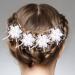 5 Flower Hair Clips Bridal Hairstyle Accessories Wedding Party Beach Accessories and Hair Accessories Ivory White - Buy Online on GoSupps.com