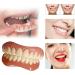 Dazluxe Adjustable Snap-On Prostheses 2 Pairs of Upper & Lower Artificial Teeth for Temporary Tooth Restoration | Regain Your Self-Confident Smile - Buy Online on GoSupps.com