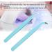 2Pcs Stainless Steel Nail Nail Care Gel Nail Polish Art Tweezers Color Anti-Static Tweezers Straight Curved Head Manicure Tweezers Manicure DIY Drill Tool 02  - Buy Online on GoSupps.com