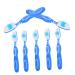 Iwowhero 10st prison toothbrush mini toothbrush foldable toothbrush children's toothbrush soft toothbrush portable toothbrush prison toothbrush travel accessories large brush head plastic