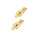 All We Are AWA Logo Pav Stud Earring (Gold Tone/Crystal)