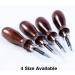 WUTA 4pc Leather Edge Bevelers Set - High Carbon Steel Skiving Tools for Keen Edge Cutting in Leathercraft (0.8mm+1mm+1.2mm+1.4mm) - Buy Online on GoSupps.com