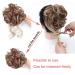 Brown Mix Ash Blonde Messy Bun Scrunchie: Tousled Updo Hair Extension for Women - Buy Online on GoSupps.com