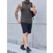 Men's Sleeveless Tank Top - Gym & Sport Undershirt | Fitness Tee - Dark Gray - Buy Online on GoSupps.com