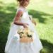Wicker Rattan Flower Girl Basket with Pearl Handle and Bow Hand Woven Wicker Basket Candy Basket with Ribbon for Wedding - Buy Online on GoSupps.com