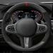 For BMW G30 G31 G32 G20 G21 G11 G12 G14 G15 G16 X3 G01 X4 G02 X5 G05 X7 G07 Car Steering Wheel Cover No-Slip Black Steering Wheel Protective Cover (Color : Blue Thread) - Buy Online on GoSupps.com