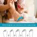 Toe Straighteners & Toe Separators - Bunion Corrector Gel Spacers for Hammer Toes | 2 Pairs - White & Blue - Buy Online on GoSupps.com