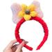 amangul Sweet Hair Accessories Women Washing Face Hairband Cartoon Flower Shape Headbands Multi Color Hair Hoop(Yellow Flower Bow) - Buy Online on GoSupps.com