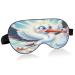 Sleep Mask Light Blocking White Stork with Celebration Eye Mask for Sleeping with Adjustable Strap Welcome Baby Shower Soft Lightweight Eye Cover Blindfold for Men Women Work Travel Naps