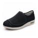 NVBHOF Diabetic Shoes for Men Swollen Feet Adjustable Diabetic Shoes Comfy Orthopedic Footwear Non Slip Widening for Elderly Swollen Feet Plantar Fasciitis (Color : Black Size : 12)