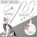 Breakproof Cat Leash Set & Adjustable Soft Kitten Vest | Reflective Stripes | Gray Small Cat Dishes | Ideal for Small Kittens - Buy Online on GoSupps.com