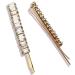 CatYou Crystal Hair Pins Set - 5 Pieces Metal Rhinestone Bobby Pins for Women & Girls - Sparkly Glitter Hair Clips - White Hair Accessories - Buy Online on GoSupps.com