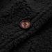 Hanxiulin Women's Oversized Fleece Hoodie Coat - Warm Reversible Plush Jacket for Winter Outdoor | Black - Buy Online on GoSupps.com