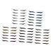 Healeved 72 Pairs Glitter Eyeliner Eye Makeup Stickers Invisible Eye Line Strips Double-sided Tape Instant 1 count (Pack of 1) Assorted Colorx2pcs