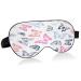 WELLDAY Sleep Mask Colorful Butterfly Night Eye Shade Cover Soft Comfort Blindfold Blockout Light Adjustable Strap for Men Women