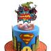 1 Superhero Cake Topper Birthday Cupcake Toppers Decorations Party Supplies for Fans of Super Hero