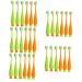 Minkissy 30 STK Carrot toothbrush Bulk-toothbrushes Children's toothbrushes with soft bristles toothbrushes for children travel toothbrush children toothbrush hand toothbrush for children