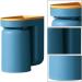 Ventdouce Wall-Mounted Toothbrush Holder - Self-Adhesive Bathroom Organizer with 2 Cups | Stamp-Free Travel-Friendly Blue Design - Buy Online on GoSupps.com