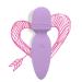 Mini Wand Massager,Cordless Hand-held Massager,Small Personal Massager,Neck Shoulder Back Body Massager,Sports Recovery Light Purple Massager