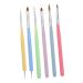Housoutil 1 Set Nail Pen Gel Nail Brush Nail Supplies Kit Nail Painting Brushes Kit De U as De Gel Nails Supplies Builder Brush Nail Kits Nail Dotting Tool Kit Manicure Lotus Wood Nail Set 16X0.8X0.8CM Assorted Color 1
