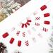 Christmas Snowflake Elk False Nails - Red Long Press On Tips (24pcs) for Women & Girls - Buy Online on GoSupps.com