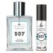 BC Perfume 507 Spray + Body Oil Set Impression of Aqua Di Giorgi Pour Homme Travel Size Refillable Bottle Long Lasting Blend Sample For Men / 10ml+50ml