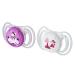 Neobaby Light pacifier with anatomical silicone lid Maxi 12 months + 2 pieces pink