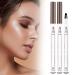 Eyebrow Contouring Pen Upgrade 3D Microblading Pen 2024 New Waterproof Microblading Eyebrow Pencil Contouring Pen with 4 Tip Eye Brow Pen (Light Brown)