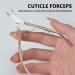 1 Piece Cuticle Tweezers - Professional Stainless Steel Cuticle Trimmer and Remover for Dead Skin and Cuticle - Rose Gold - Buy Online on GoSupps.com