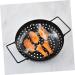 Toddmomy 2pcs Portable Round Baking Pan Non Stick Fry Pan Grill Trumpet Accessories Camping Accessories Baking Dishes for Oven Household BBQ Pan BBQ Supplies Vegetable with Holes Iron Tool - Buy Online on GoSupps.com