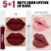 Matte Lipstick Sets Lip Gloss Set Makeup Waterproof Liquid Lipsticks For Women Long Lasting Red Lipstick- 5 Pcs Liquid Lip stick + 1Pcs Lip Plumper (1) Lipstick-2 - Buy Online on GoSupps.com